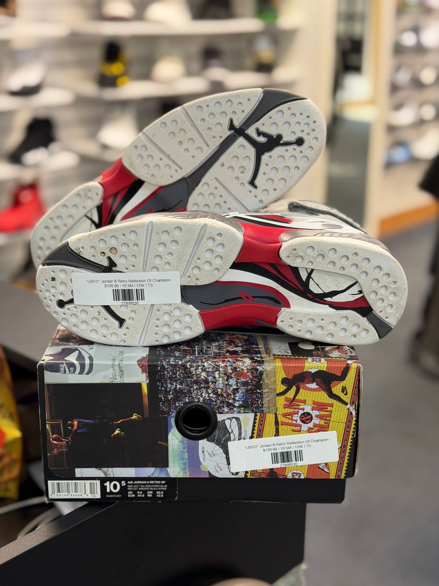 *USED* Jordan 8 Retro Reflection Of Champion