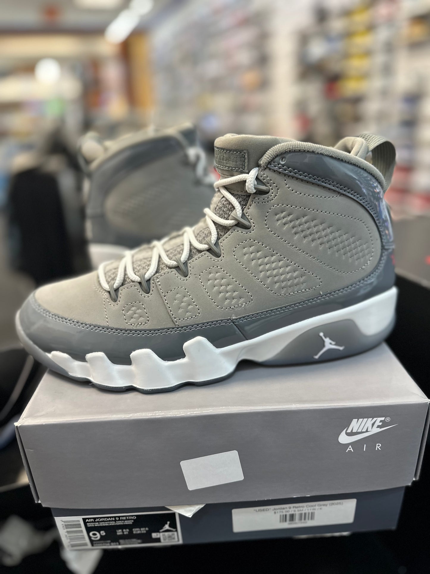 *USED* Jordan 9 Retro Cool Grey (2025)