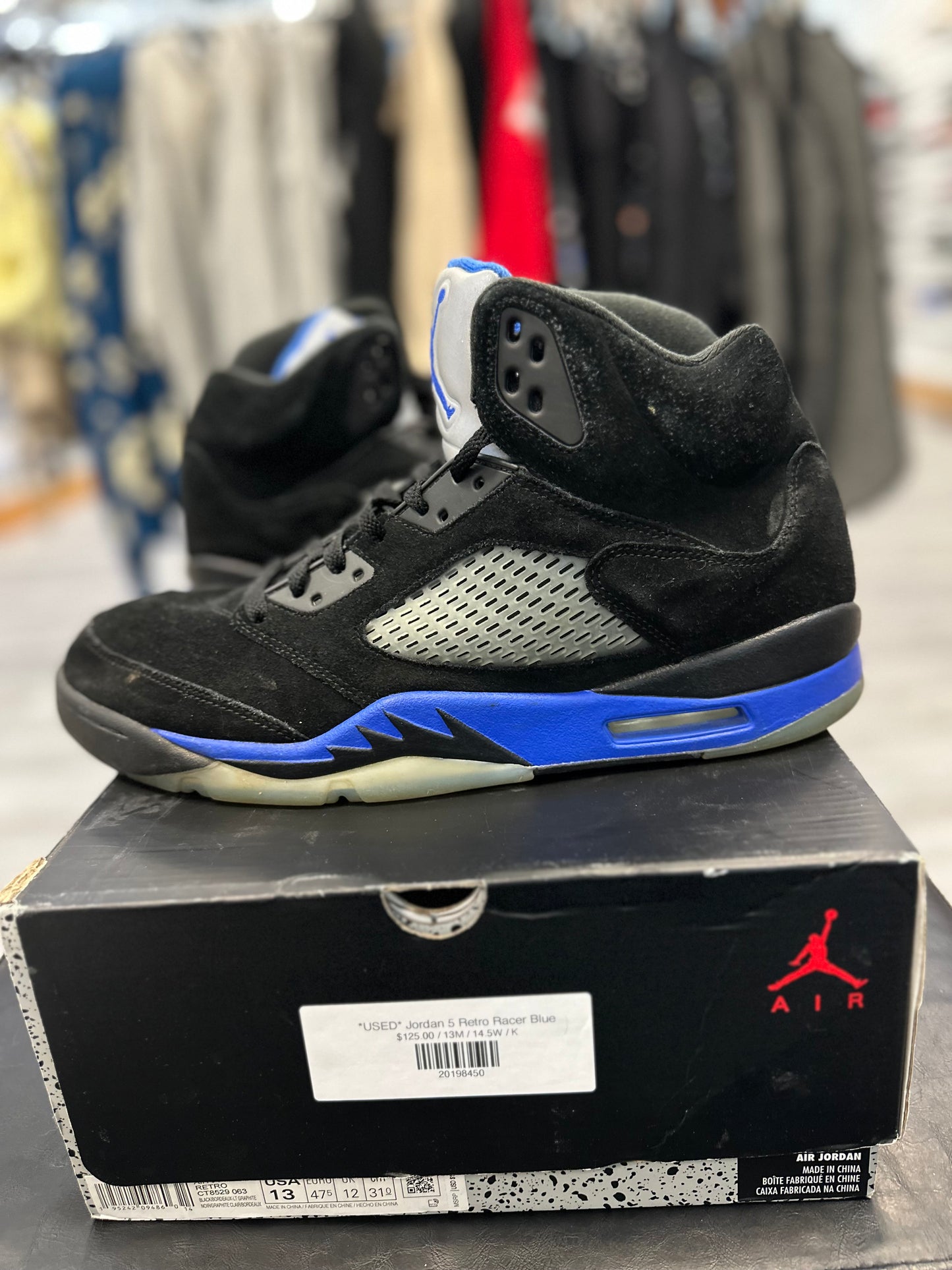 *USED* Jordan 5 Retro Racer Blue