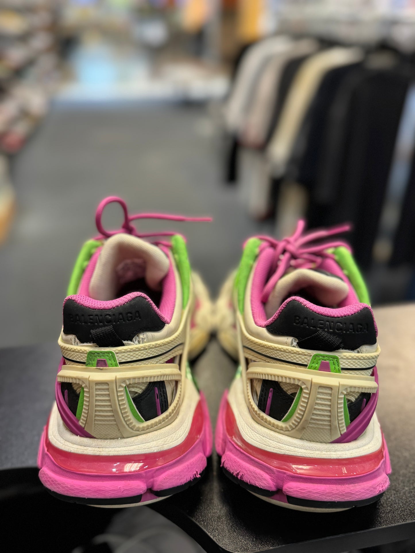 *USED* Balenciaga Track.2 Pink Green