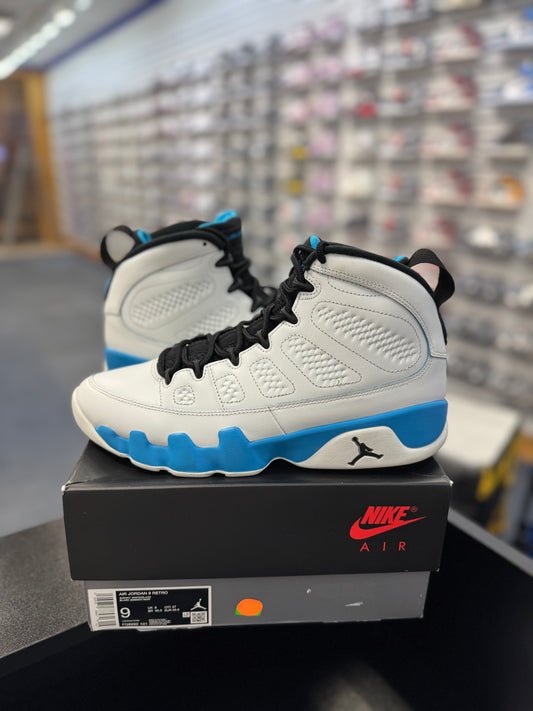 *USED* Jordan 9 Retro Powder Blue