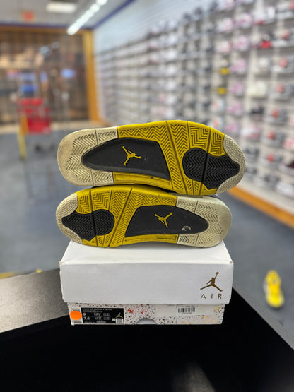 *USED* Jordan 4 Retro 'Vivid Sulfur'