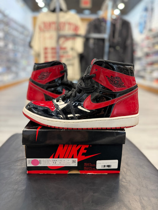 *USED* Jordan 1 Retro High OG Patent Bred