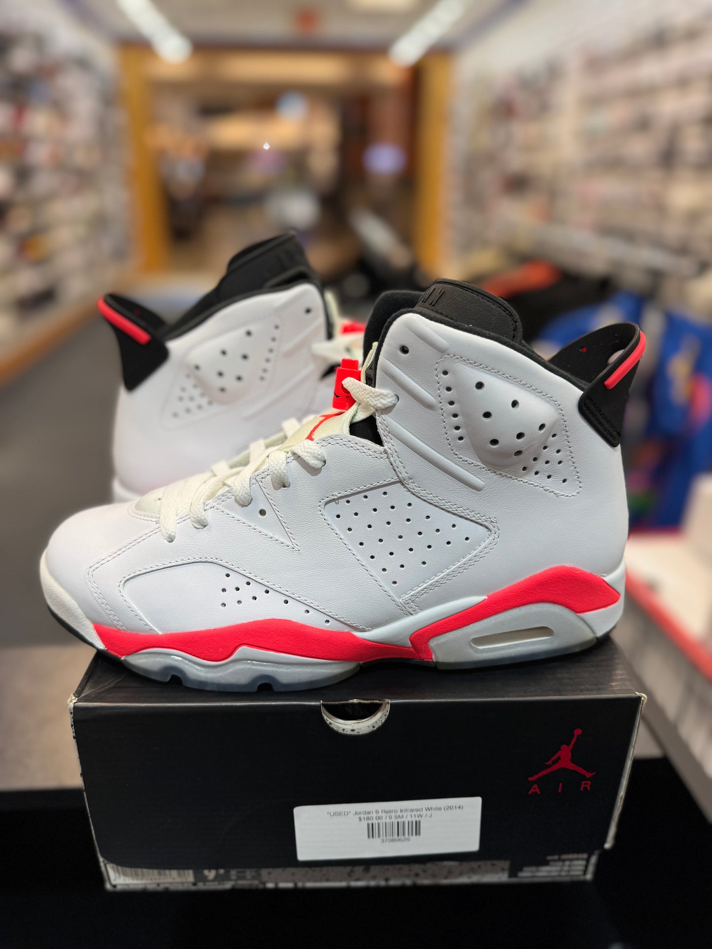 *USED* Jordan 6 Retro Infrared White (2014)