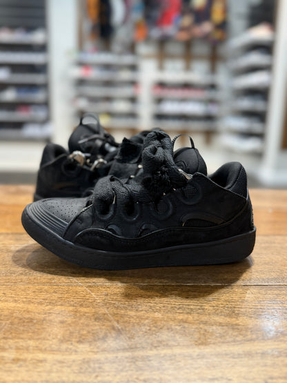 *USED* Lanvin Curb Napa Black Sneakers