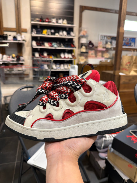 *USED* LANVIN CURB WHITE / RED