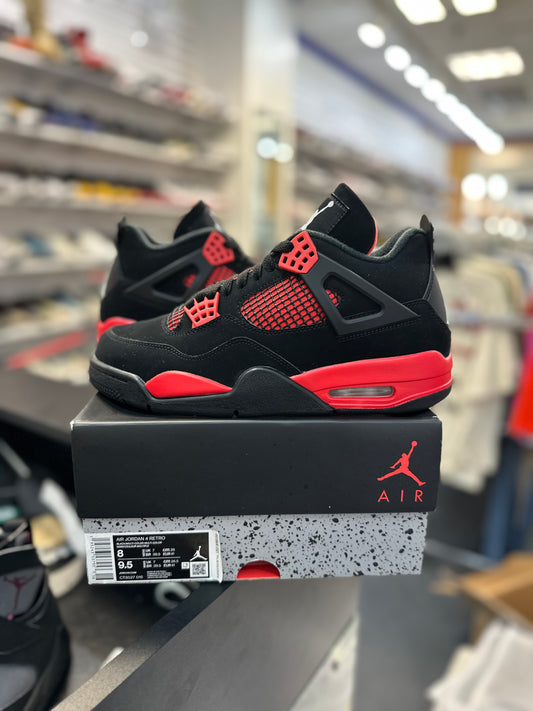 *USED* Jordan 4 Retro Red Thunder