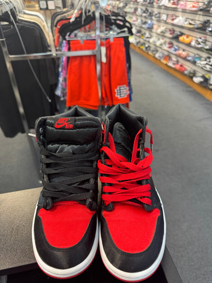 *USED*  Jordan 1 Retro High OG Satin Bred (Women's)