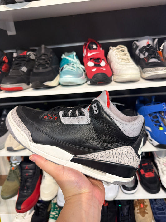 *USED* Jordan 3 Retro Black Cement