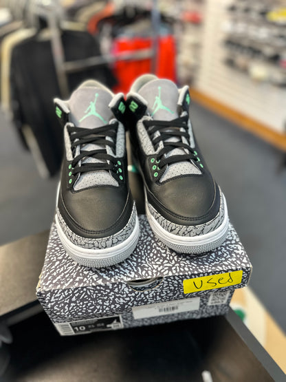*USED* Jordan 3 Retro Green Glow (DEAL)