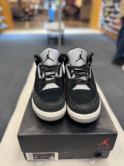 *USED* Jordan 3 Retro Tinker Black Cement Gold