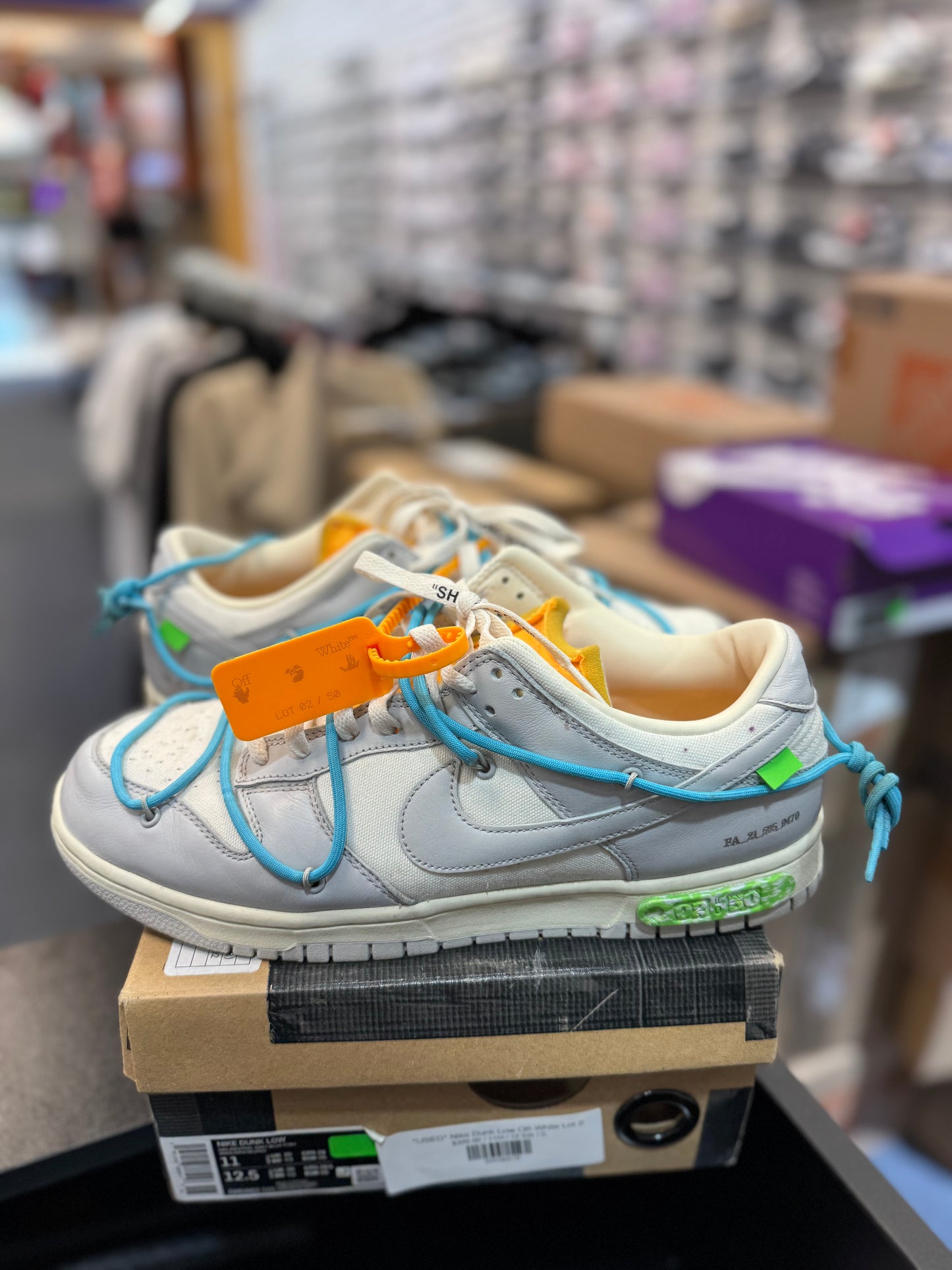 *USED* Nike Dunk Low Off-White Lot 2