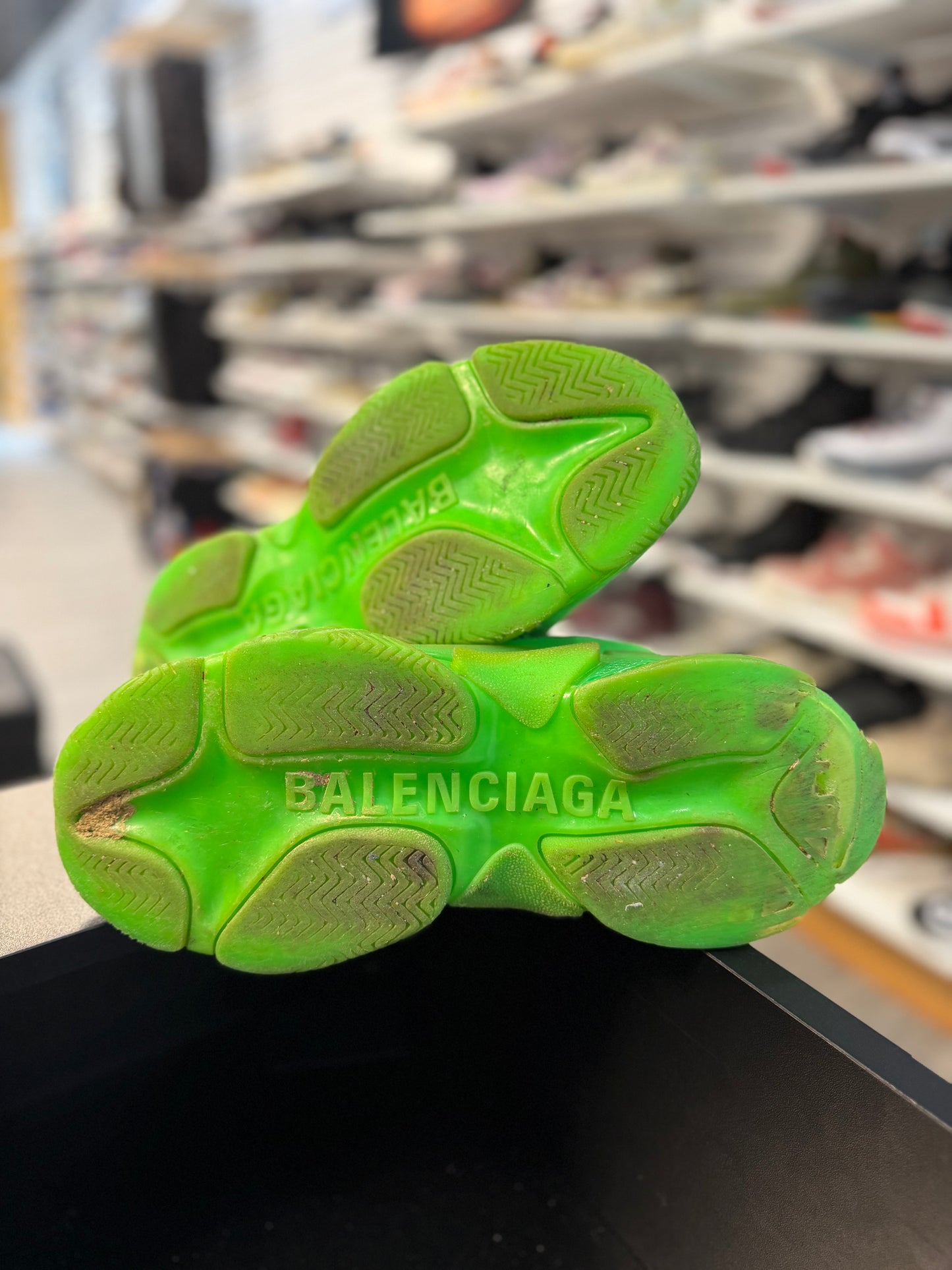 *USED* Balenciaga Triple S Neon