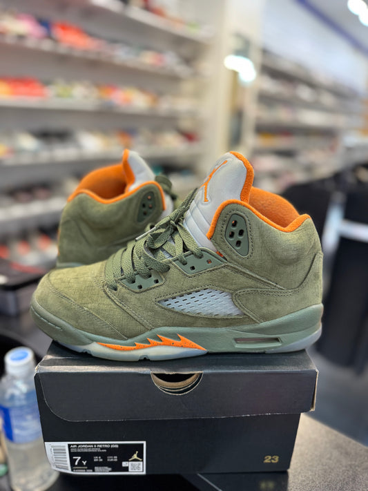 *USED* Jordan 5 Retro Olive (2024) (GS)