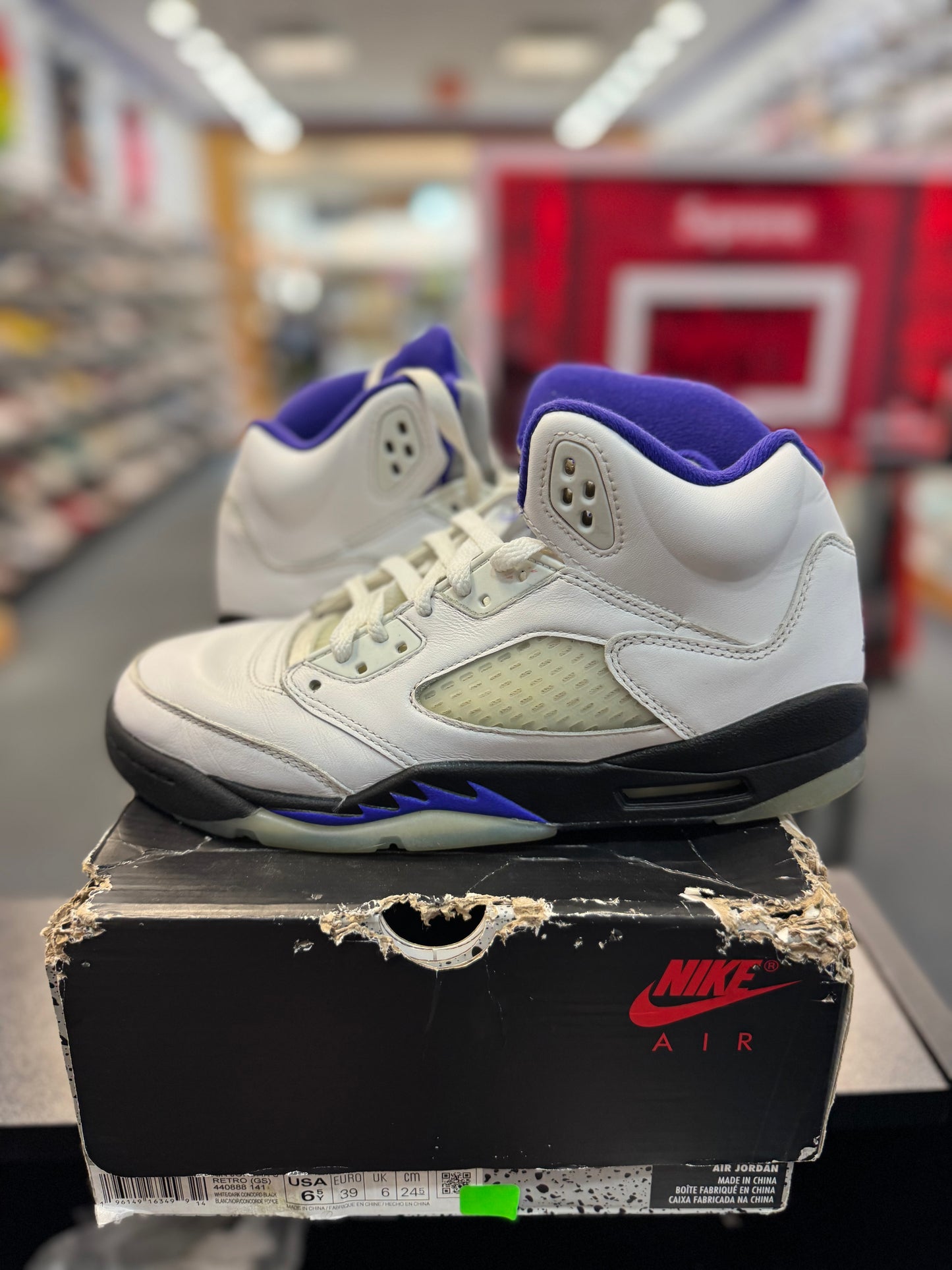 *USED* Jordan 5 Retro Dark Concord (GS)