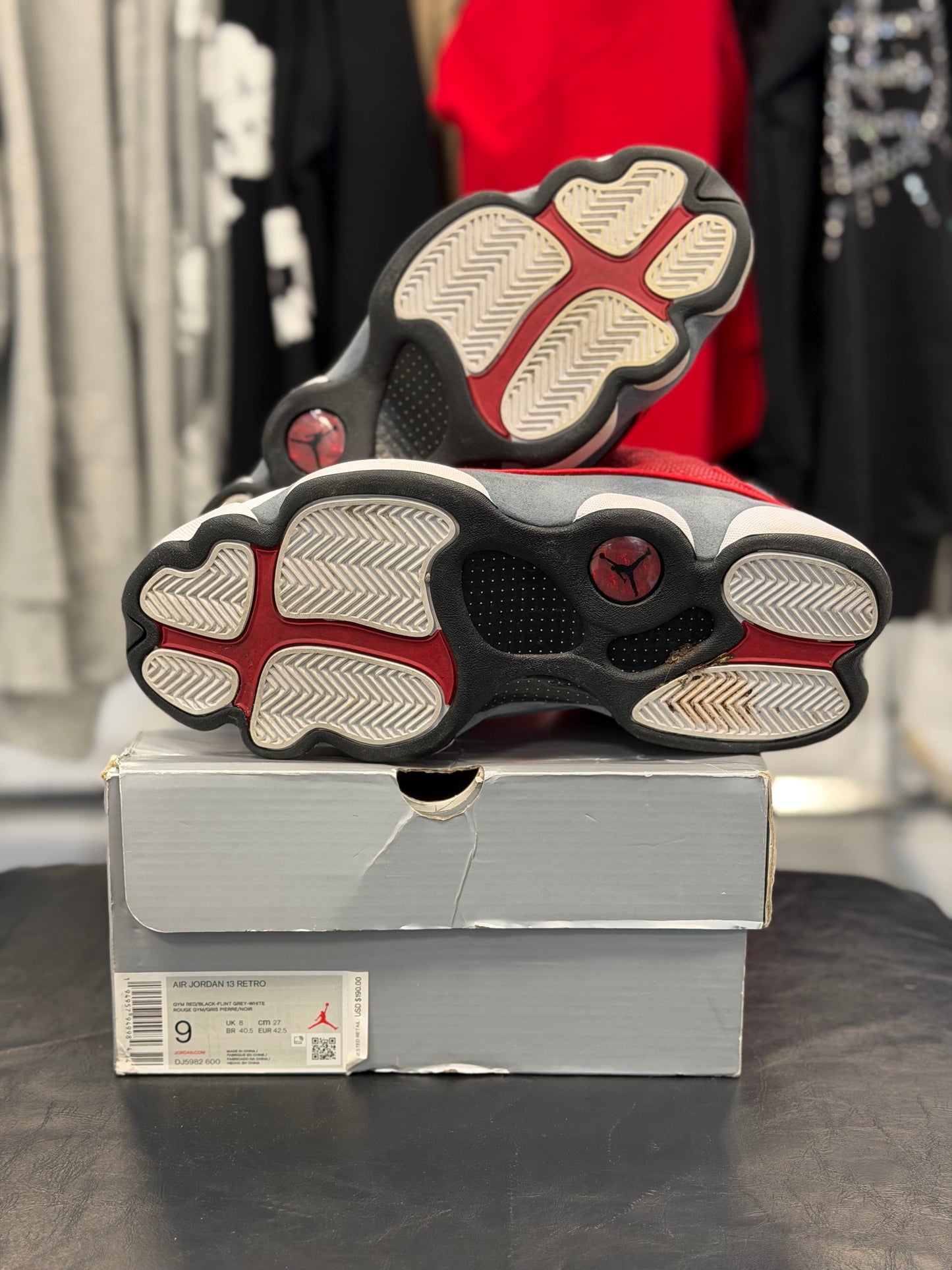 *USED* Jordan 13 Retro Gym Red Flint Grey