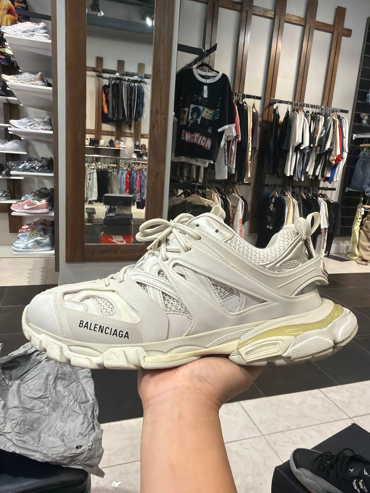 *USED* Balenciaga Tracks Bone