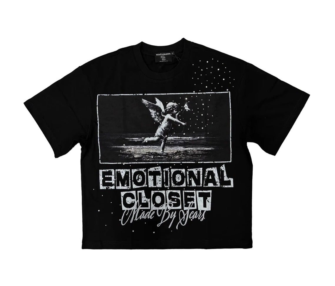 MIXED EMOTION Black Scar Tee
