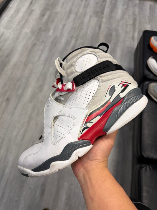 *USED* Jordan 8 Retro White True Red (2025)