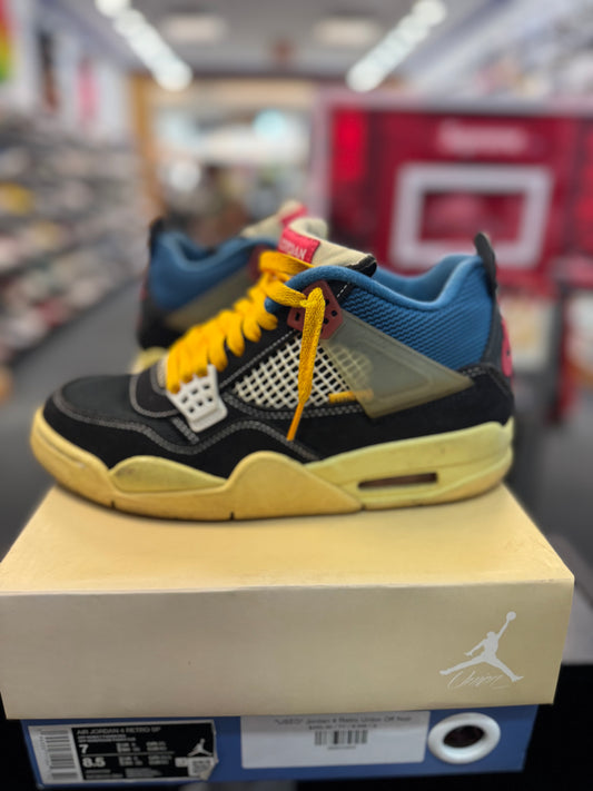 *USED* Jordan 4 Retro Union Off Noir