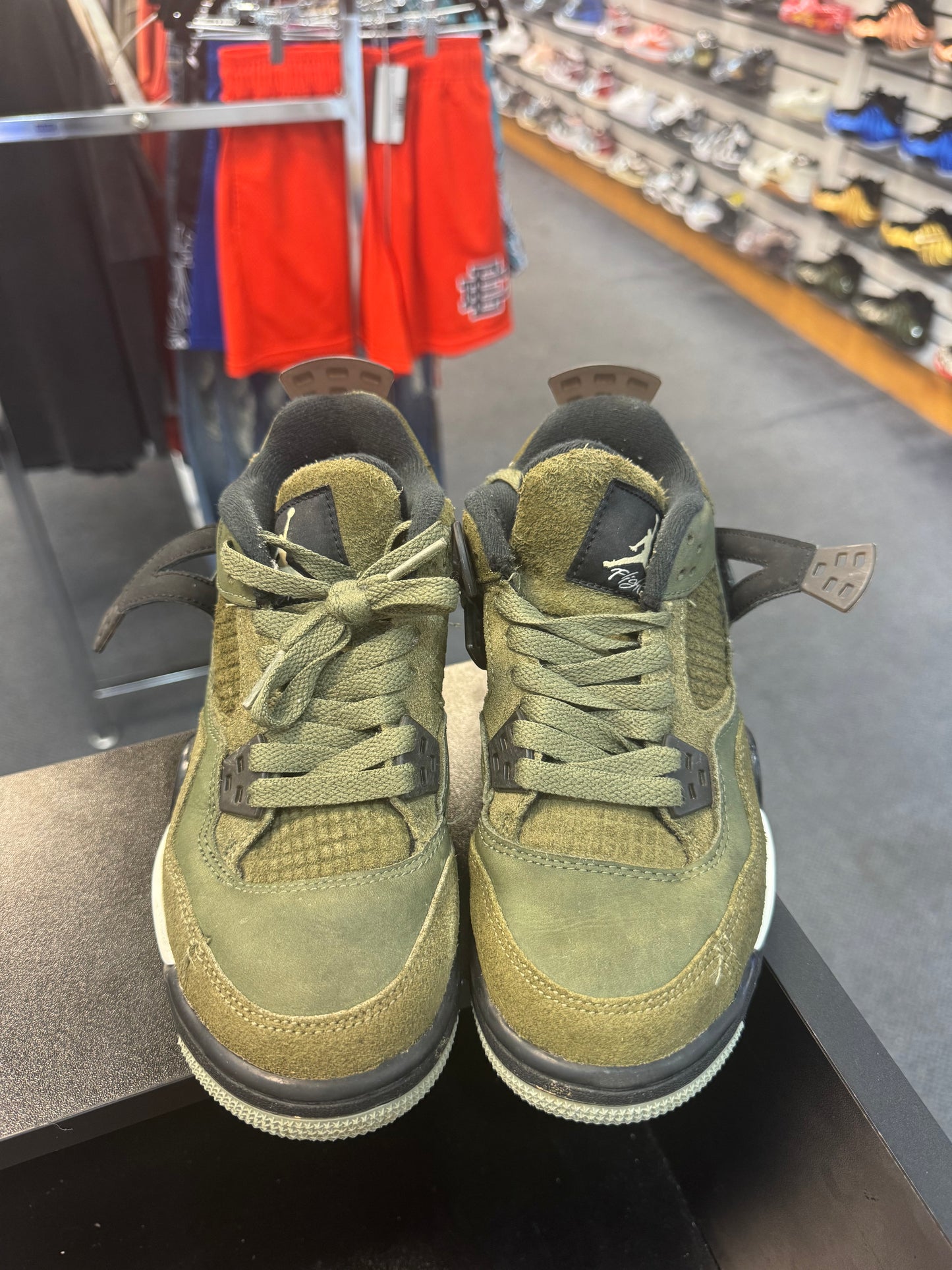 *USED* Jordan 4 Retro SE Craft Medium Olive (GS)