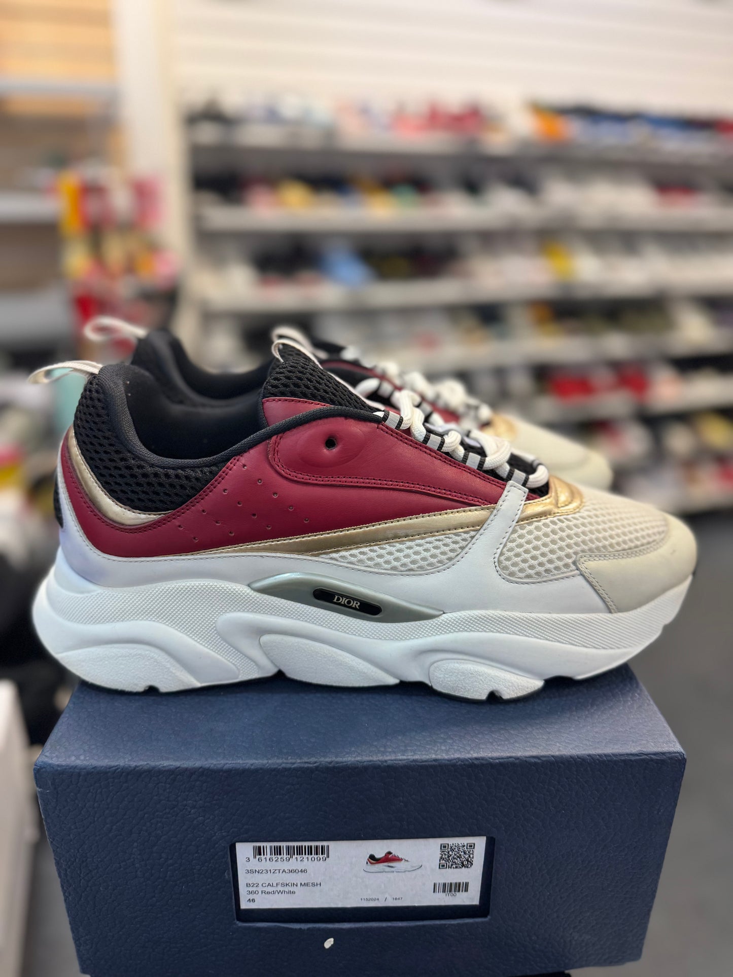 *USED* Dior B22 Red/White