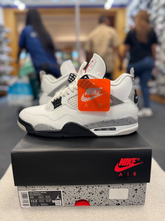 *USED* Jordan 4 Retro White Cement (2025)