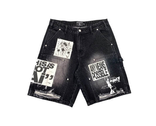 Mixed Emotion Black Denim