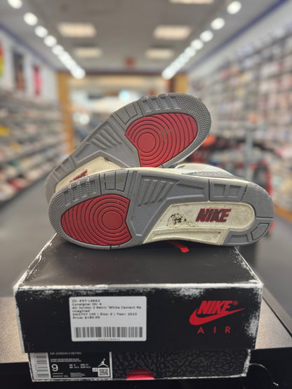 *USED* Jordan 3 Retro White Cement Reimagined