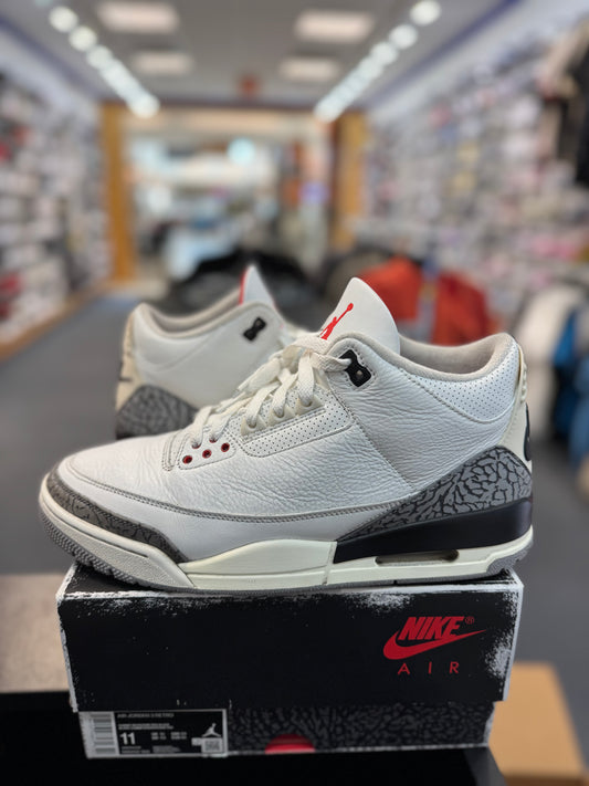 *USED* Jordan 3 Retro White Cement Reimagined