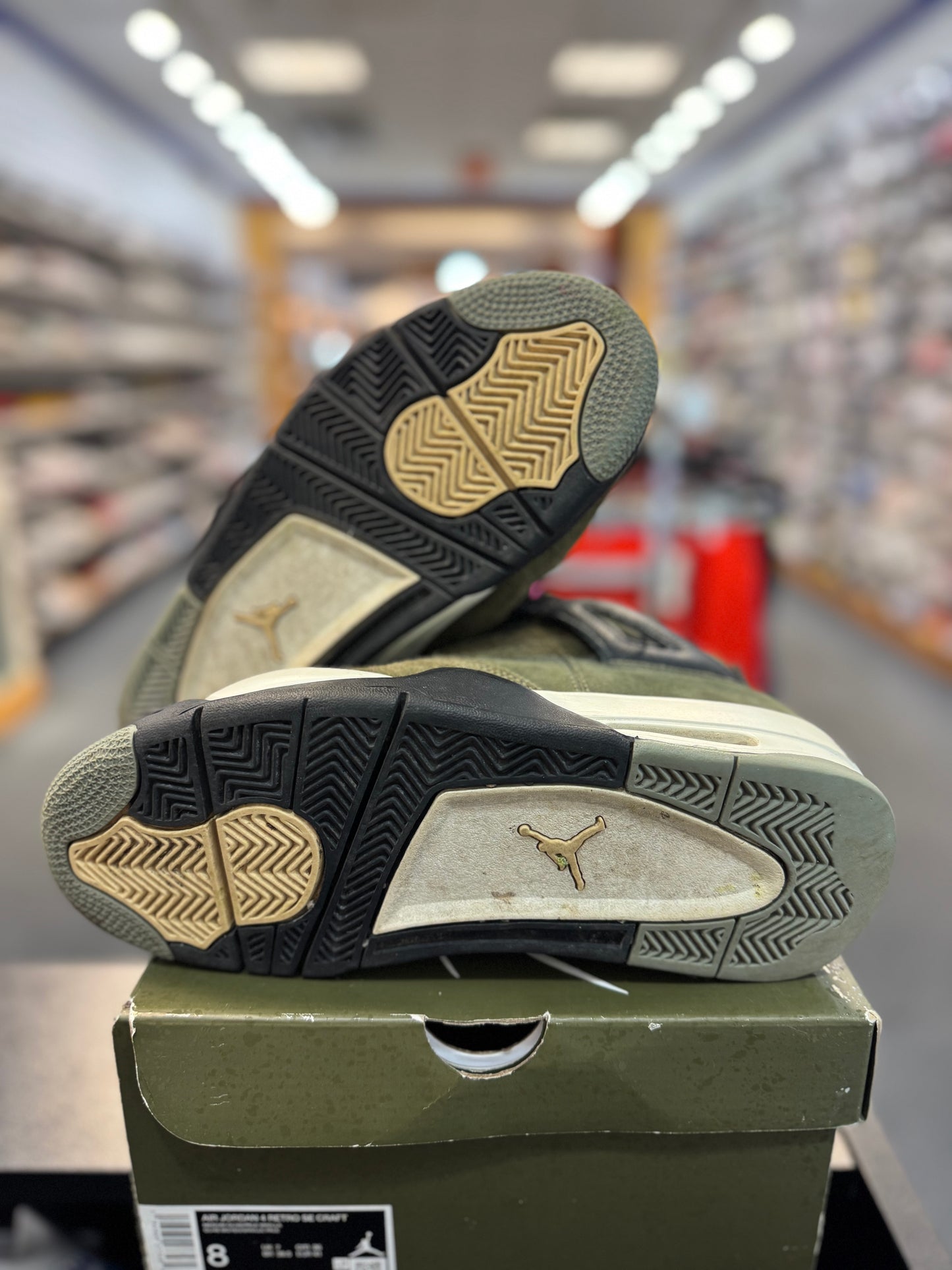 *USED* Jordan 4 Retro SE Craft Medium Olive