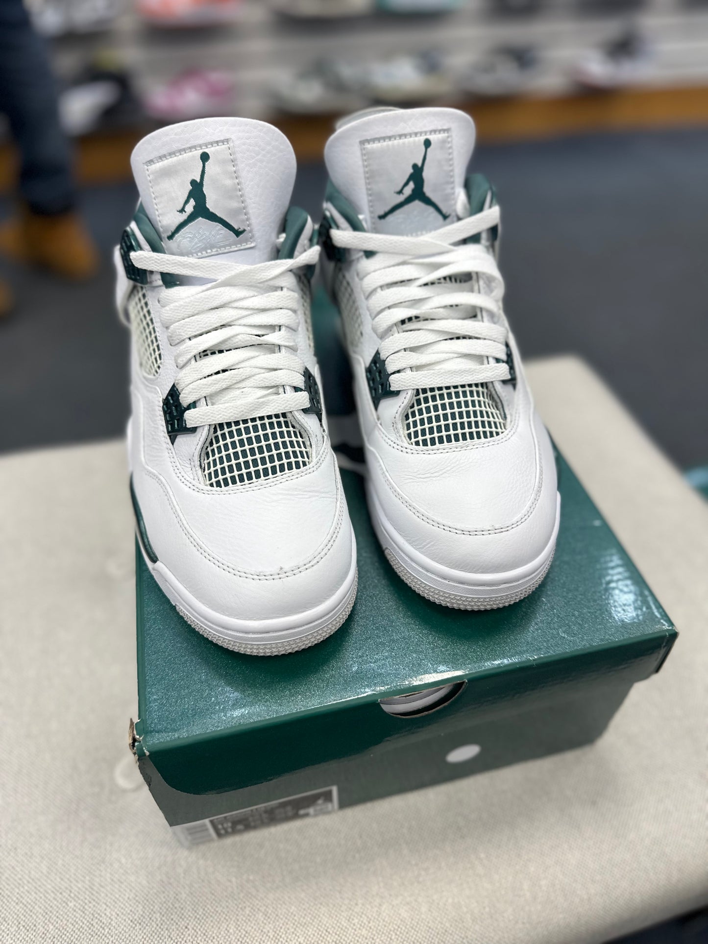 *USED* Jordan Retro 4 Oxidized Green