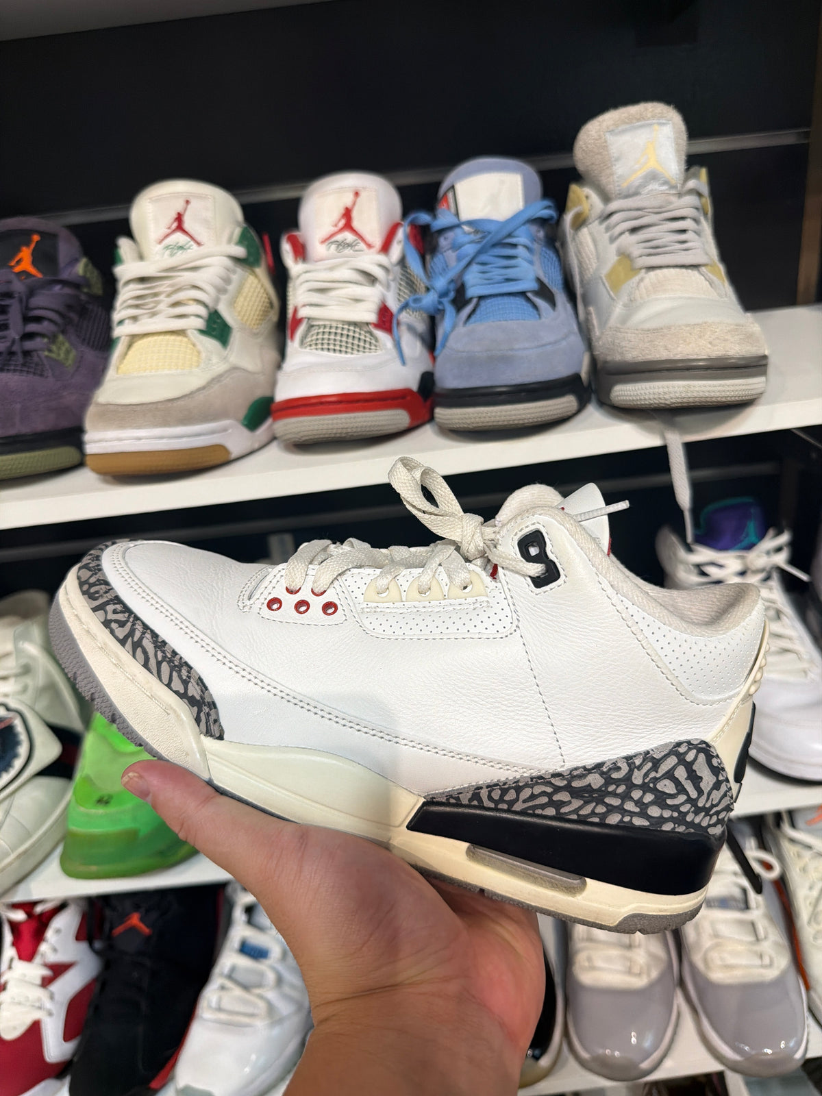 *USED* Jordan 3 Retro White Cement Reimagined