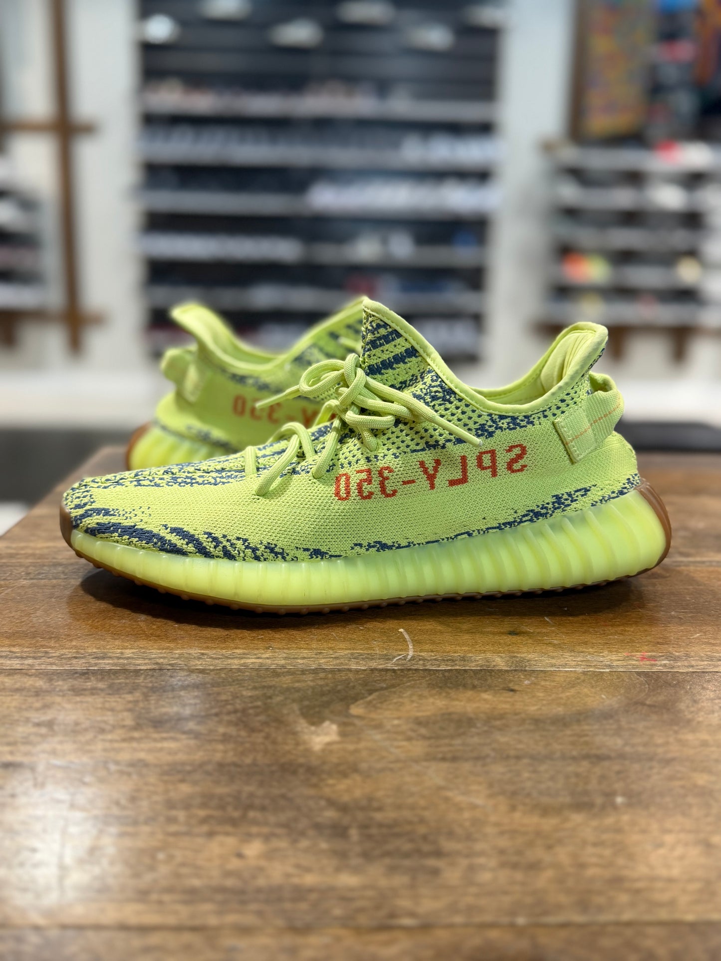 *USED* adidas Yeezy Boost 350 V2 Semi Frozen Yellow