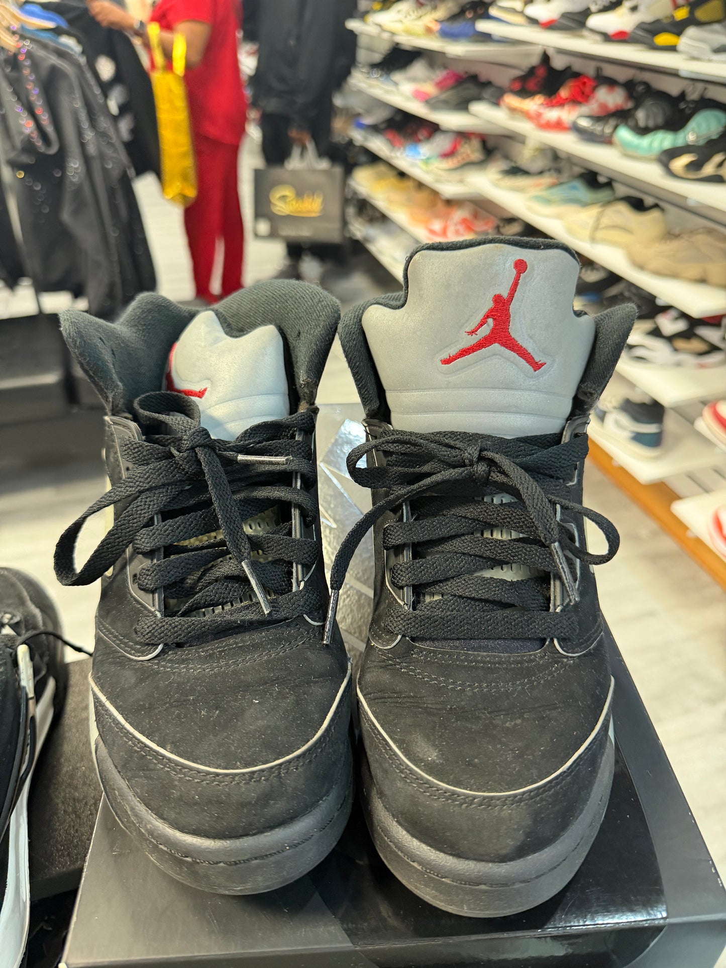 *USED* Jordan 5 Retro OG Black Metallic Reimagined (GS)