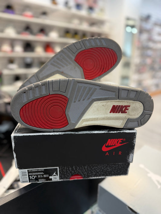 *USED* Jordan 3 White Cement Reimagined
