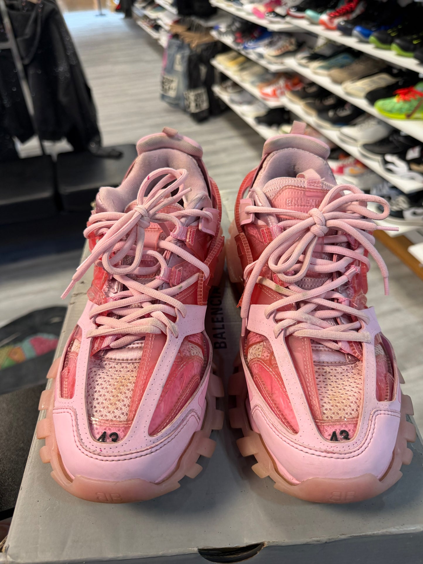 *USED* Balenciaga Track Clear Sole Pink