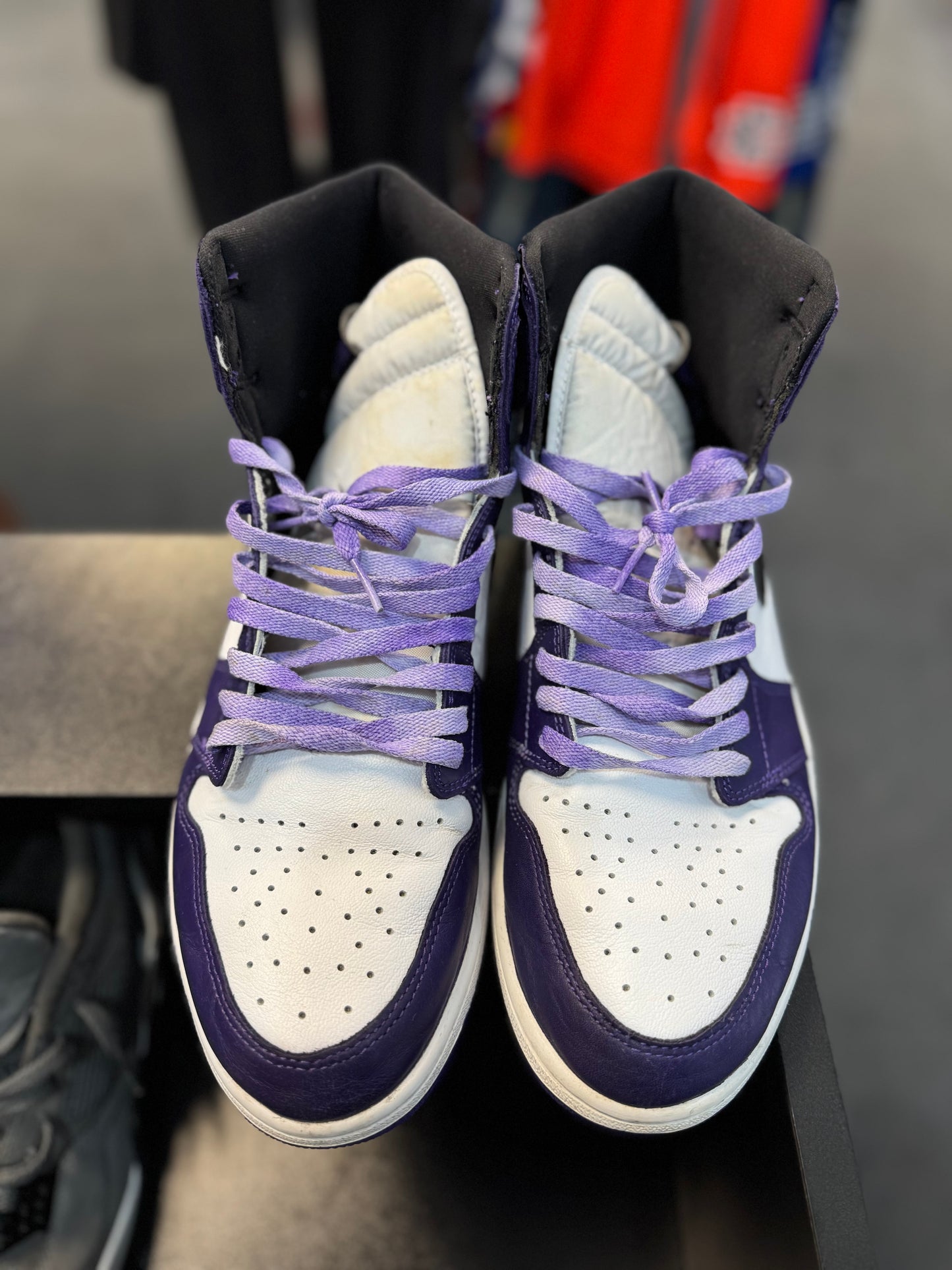 *USED* Jordan 1 Retro High Court Purple White