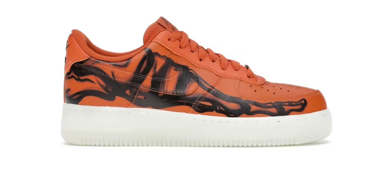 Nike Air Force 1 Low Orange Skeleton