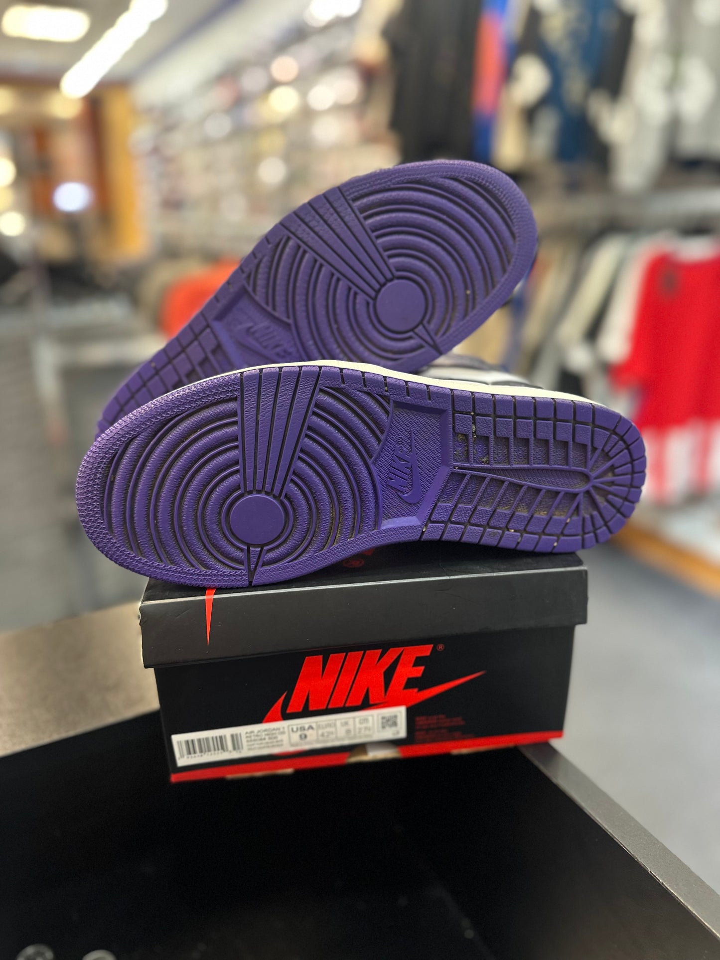 *USED* Jordan 1 Retro High Court Purple White