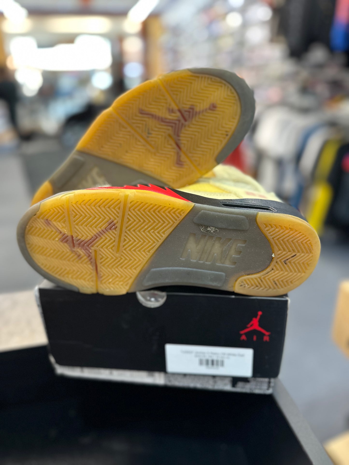 *USED* Jordan 5 Retro Off-White Sail
