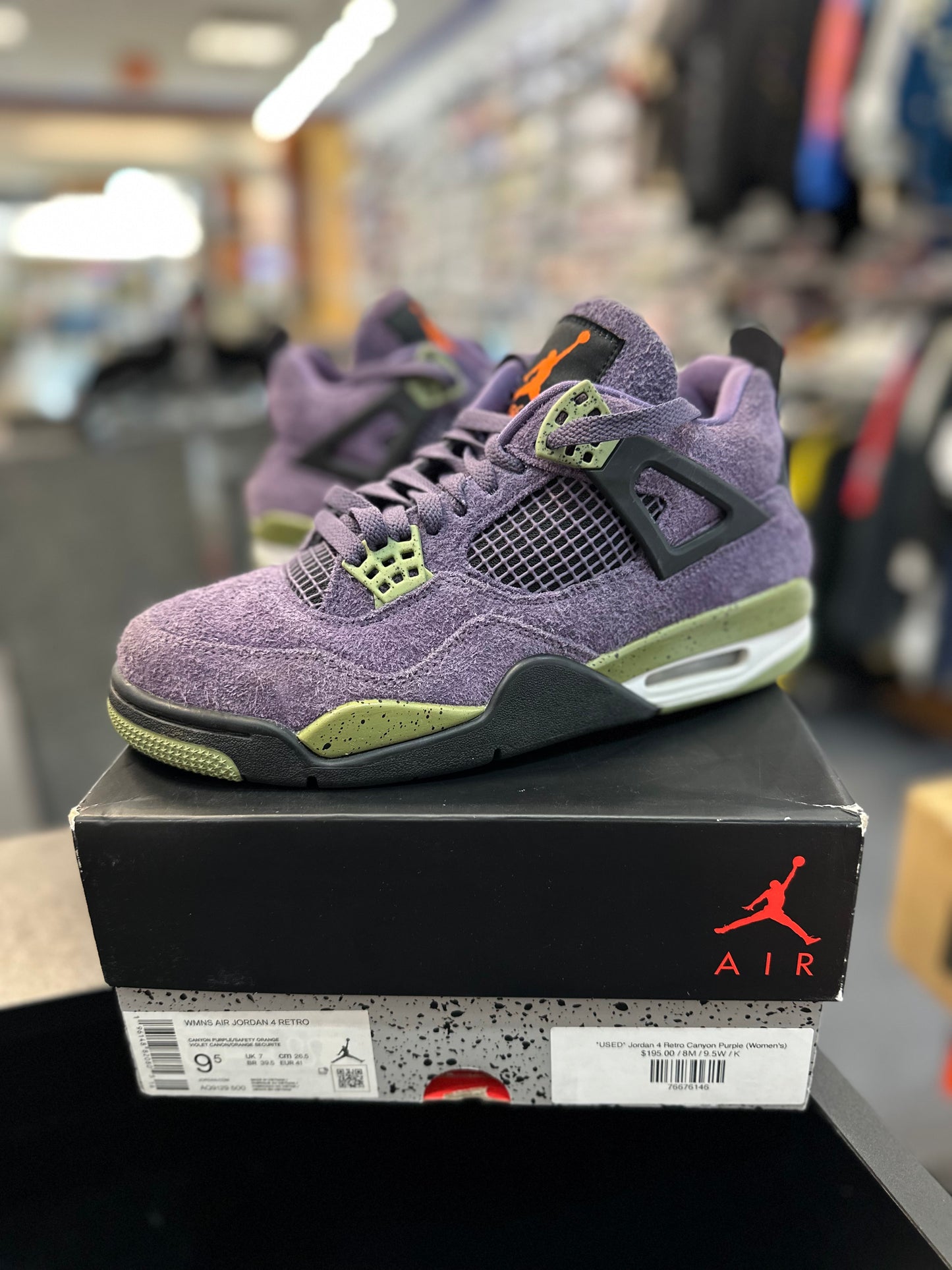 *USED* Jordan 4 Retro Canyon Purple (Women's)
