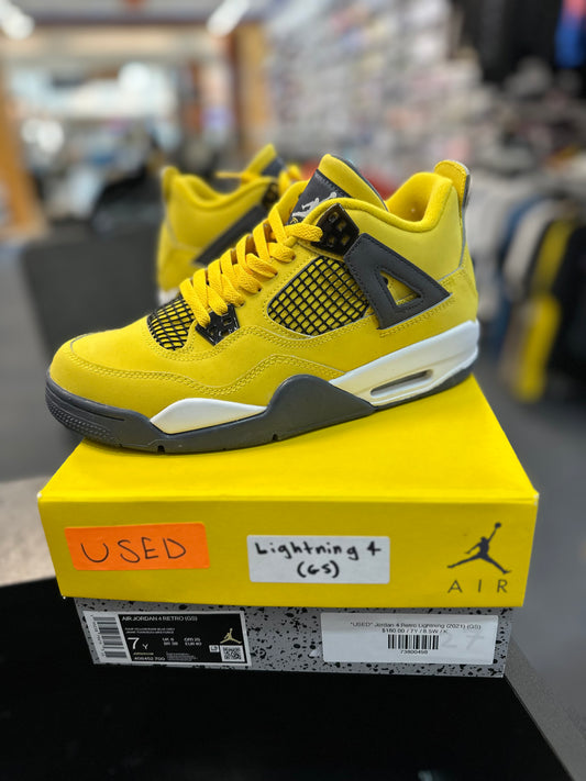 *USED* Jordan 4 Retro Lightning (2021) (GS)