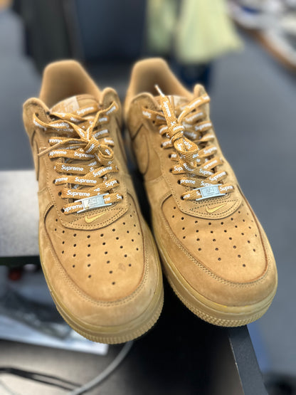 *USED* Nike Air Force 1 Low SP Supreme Wheat