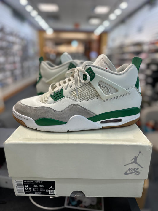 *USED* Jordan 4 Retro SB Pine Green