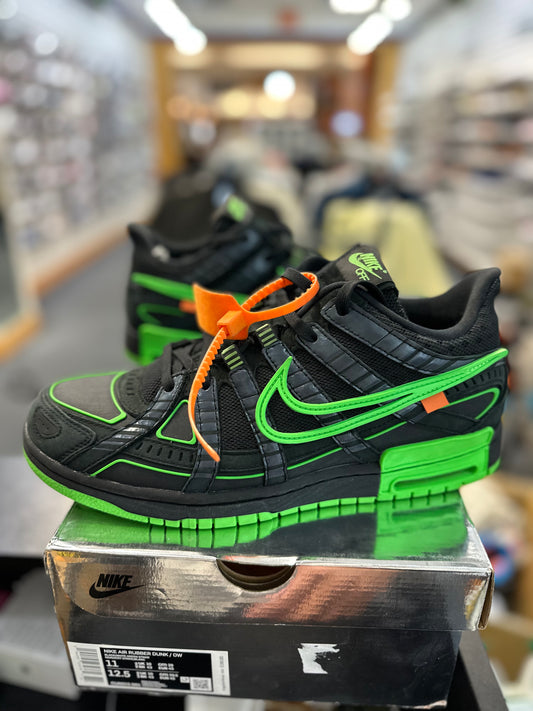 *USED* Nike Air Rubber Dunk Off-White Green Strike