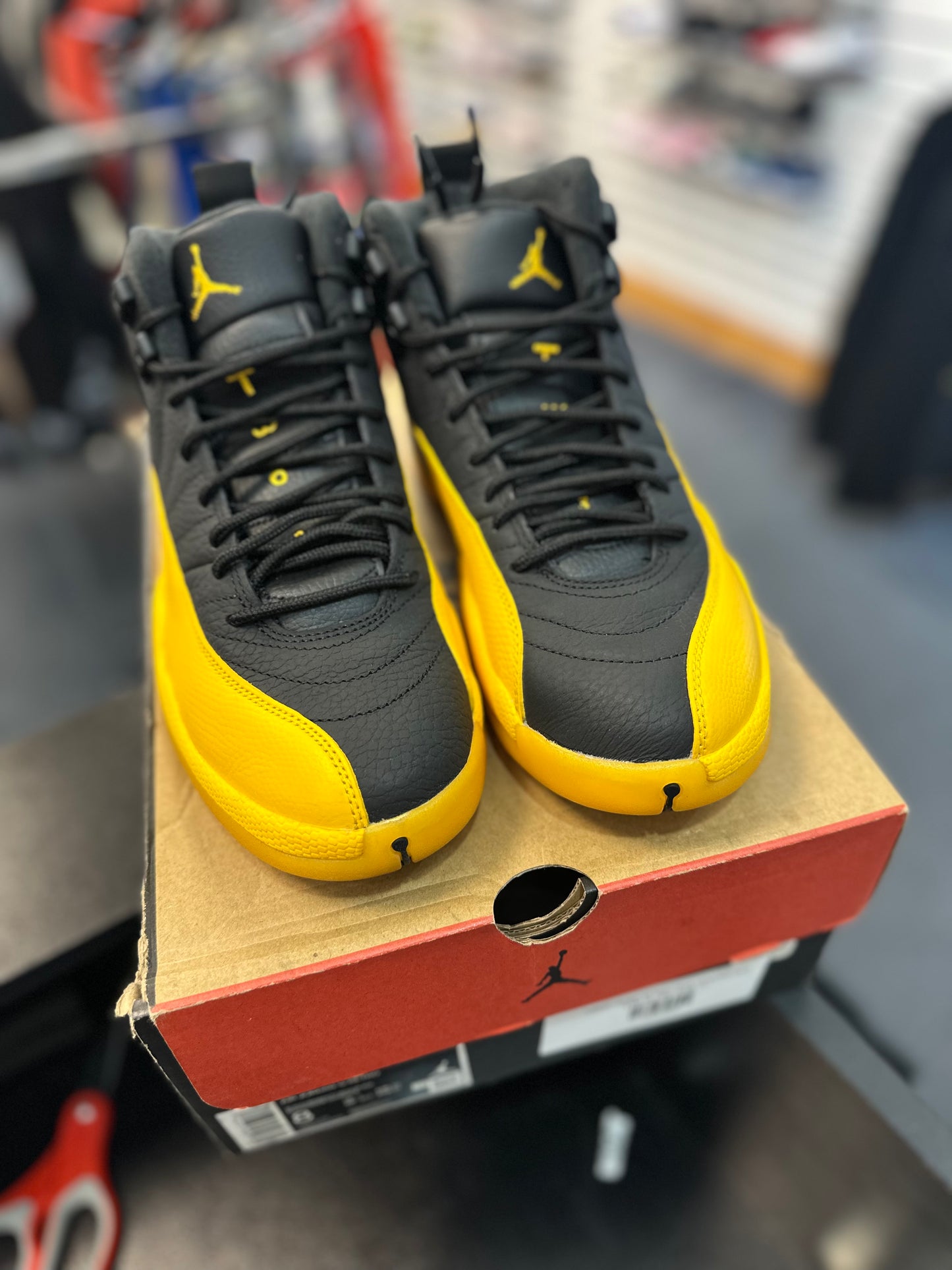 *USED* Jordan 12 Retro Black University Gold