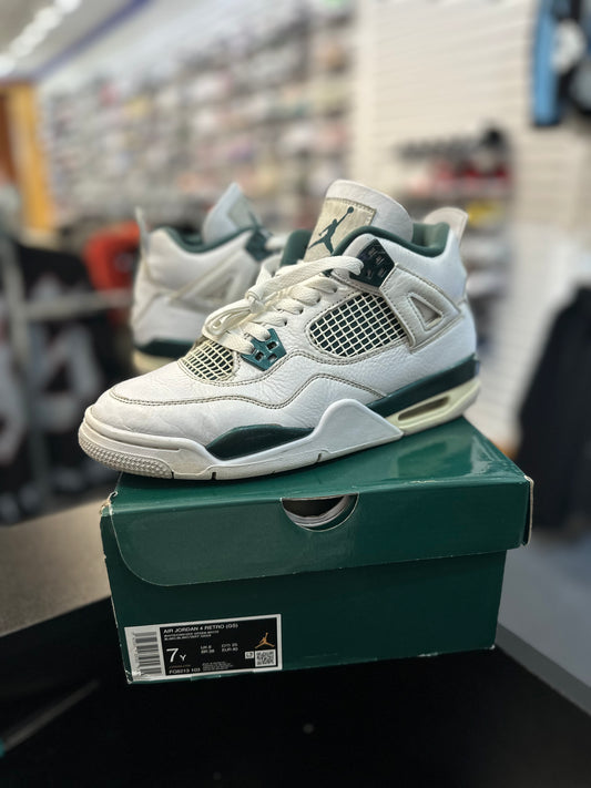 *USED* Jordan 4 Retro Oxidized Green (GS)