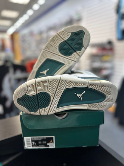 *USED* Jordan 4 Retro Oxidized Green (GS)
