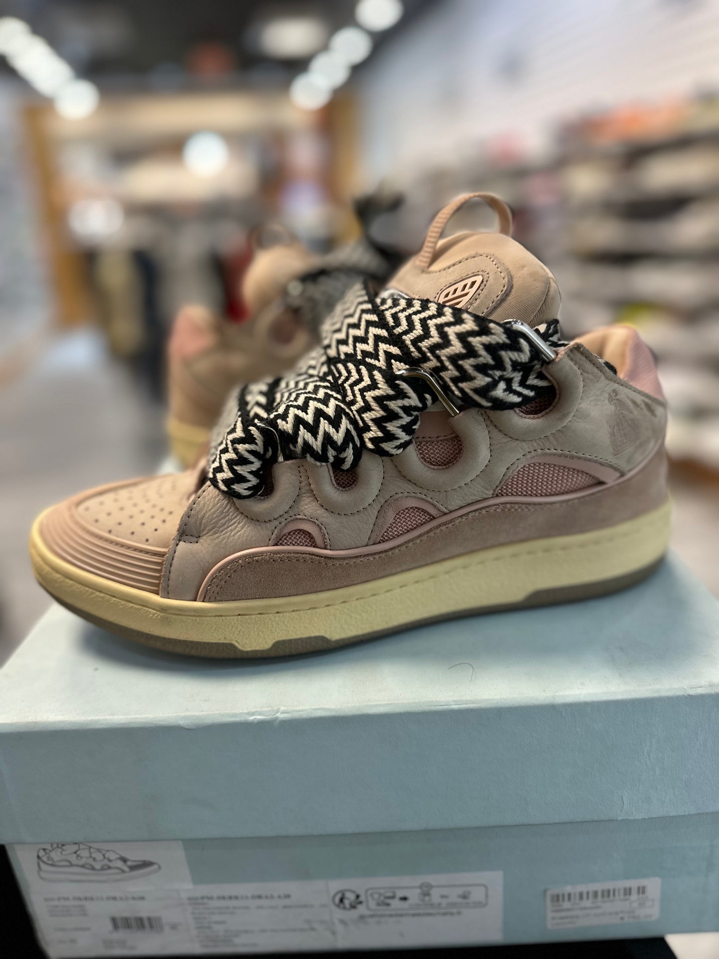 *USED* Lanvin Curb Pink Sneakers